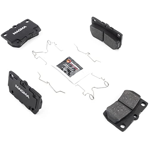 MAGMA Premium PMD1113M Semi-Metallic Brake Pads, Rear