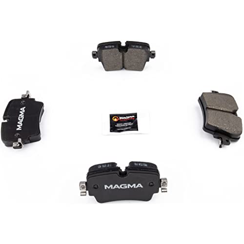 MAGMA Premium PMD1753M Semi-Metallic Brake Pads, Rear