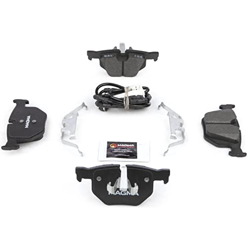 MAGMA Premium PMD1170M Semi-Metallic Brake Pads, Rear