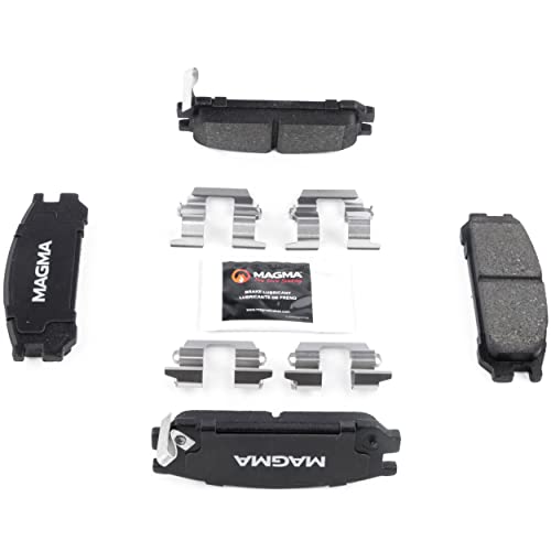 MAGMA Premium PMD471M Semi-Metallic Brake Pads, Rear