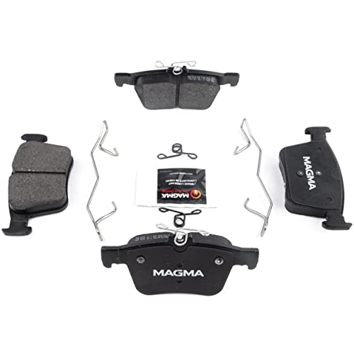 MAGMA Premium PMD1761M Semi-Metallic Brake Pads, Rear