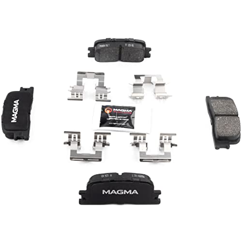 MAGMA Premium PMD885M Semi-Metallic Brake Pads, Rear