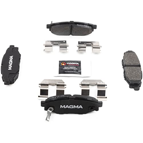 MAGMA Premium PMD1114M Semi-Metallic Brake Pads, Rear