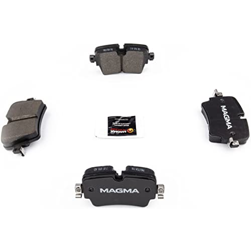 MAGMA Premium PMD1753M Semi-Metallic Brake Pads, Rear