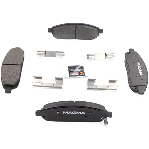 MAGMA Premium PMD1080M Semi-Metallic Brake Pads, Front