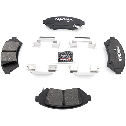 MAGMA Premium PMD1076M Semi-Metallic Brake Pads, Front