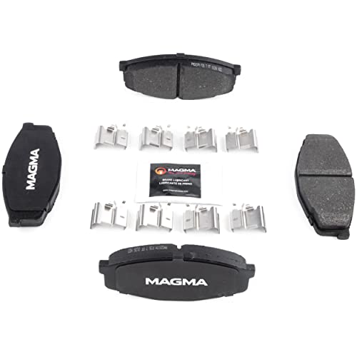 MAGMA Premium PMD207M Semi-Metallic Brake Pads, Front