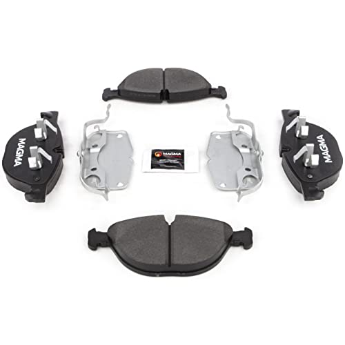 MAGMA Premium PMD1381M Semi-Metallic Brake Pads, Front