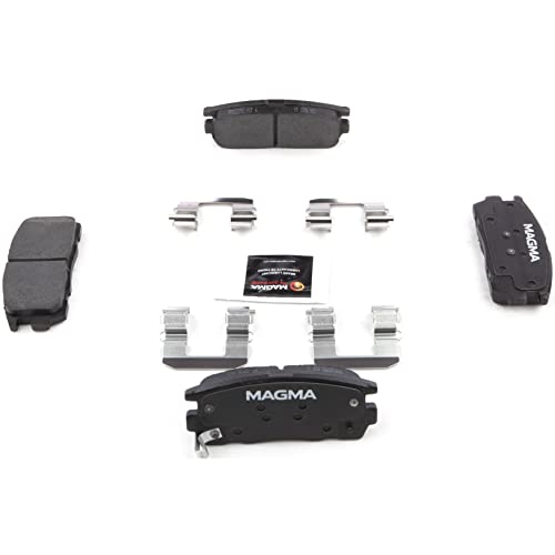 MAGMA Premium PMD1275C Ceramic Brake Pads, Rear