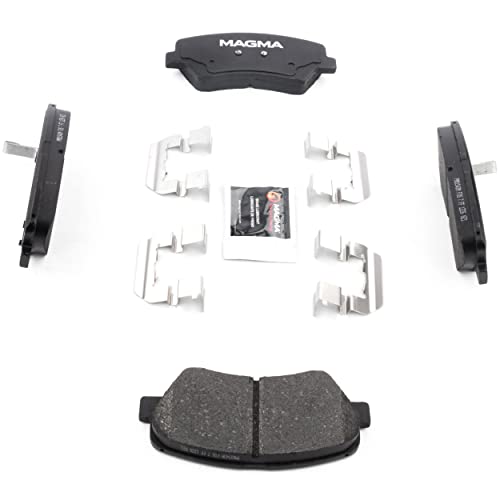 MAGMA Premium PMD1543M Semi-Metallic Brake Pads, Front