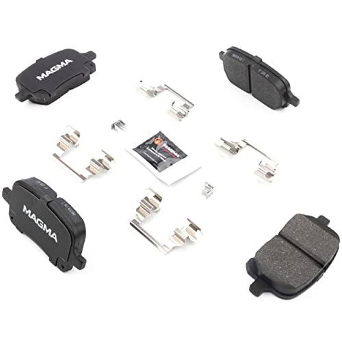 MAGMA Premium PMD707M Semi-Metallic Brake Pads, Front