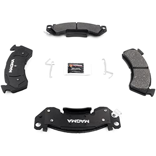 MAGMA Premium PMD614AM Semi-Metallic Brake Pads, Front