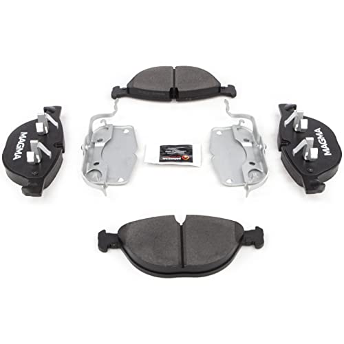 MAGMA Premium PMD1381M Semi-Metallic Brake Pads, Front