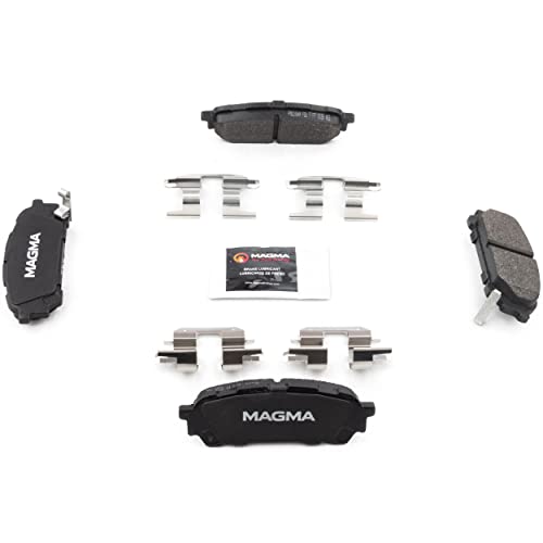 MAGMA Premium PMD1004M Semi-Metallic Brake Pads, Rear