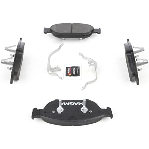 MAGMA Premium PMD1549M Semi-Metallic Brake Pads, Front