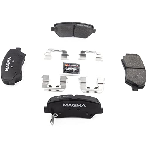 MAGMA Premium PMD1543M Semi-Metallic Brake Pads, Front