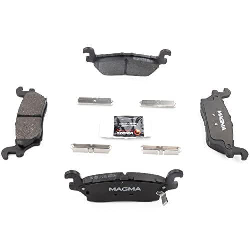 MAGMA Premium PMD1120M Semi-Metallic Brake Pads, Rear
