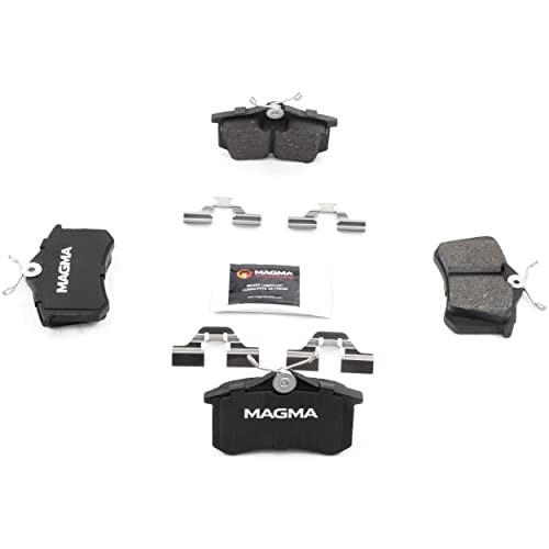 MAGMA Premium PMD340M Semi-Metallic Brake Pads, Rear