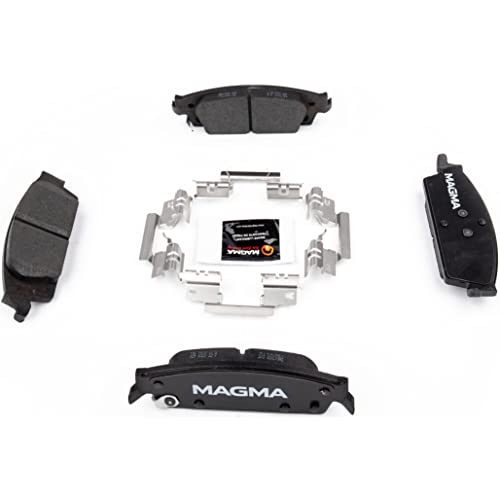 MAGMA Premium PMD1707C Ceramic Brake Pads, Rear