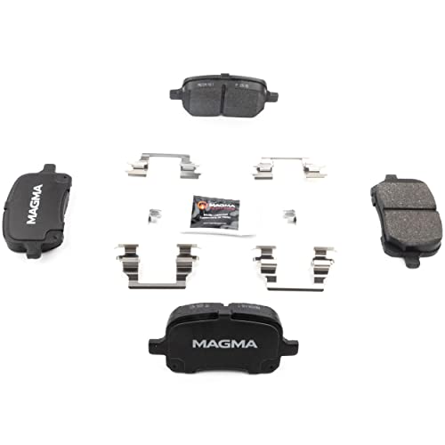 MAGMA Premium PMD707M Semi-Metallic Brake Pads, Front