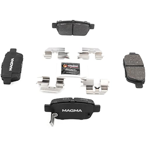 MAGMA Premium PMD1103M Semi-Metallic Brake Pads, Rear