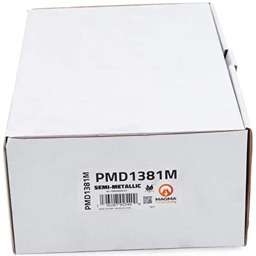 MAGMA Premium PMD1381M Semi-Metallic Brake Pads, Front