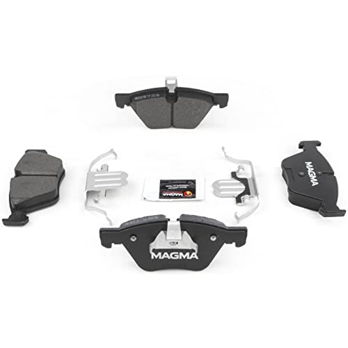 MAGMA Premium PMD1061M Semi-Metallic Brake Pads, Front