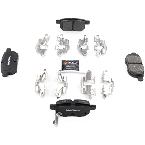 MAGMA Premium PMD1354M Semi-Metallic Brake Pads, Rear