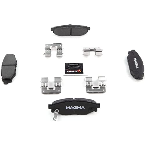 MAGMA Premium PMD1114C Ceramic Brake Pads, Rear