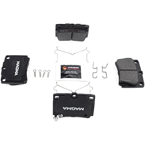 MAGMA Premium PMD733M Semi-Metallic Brake Pads, Rear
