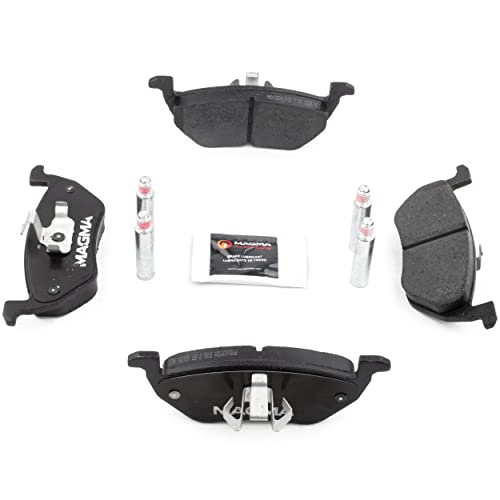 MAGMA Premium PMD1055M Semi-Metallic Brake Pads, Rear