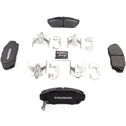 MAGMA Premium PMD409M Semi-Metallic Brake Pads, Front