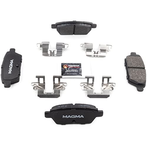 MAGMA Premium PMD1161M Semi-Metallic Brake Pads, Rear