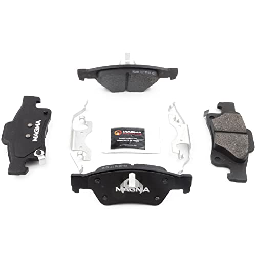 MAGMA Premium PMD1498M Semi-Metallic Brake Pads, Rear