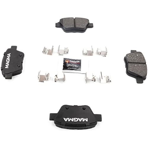 MAGMA Premium PMD1456M Semi-Metallic Brake Pads, Rear