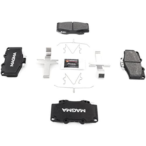 MAGMA Premium PMD436M Semi-Metallic Brake Pads, Front