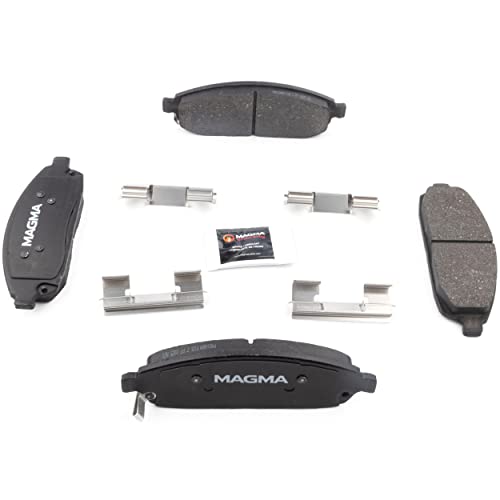 MAGMA Premium PMD1080M Semi-Metallic Brake Pads, Front