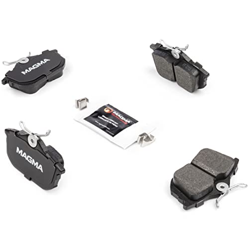 MAGMA Premium PMD838M Semi-Metallic Brake Pads, Rear