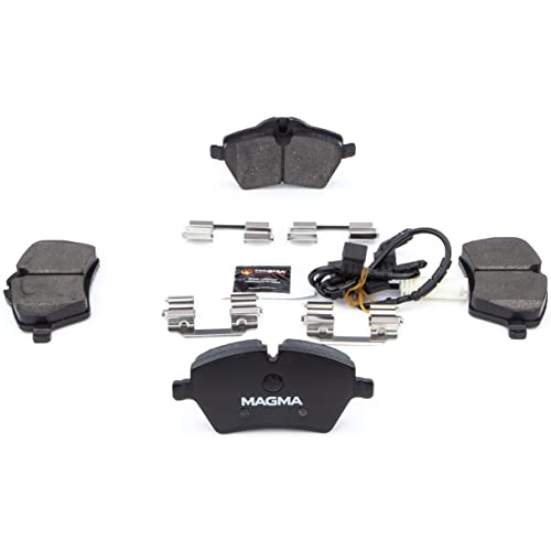 MAGMA Premium PMD1204M Semi-Metallic Brake Pads, Front