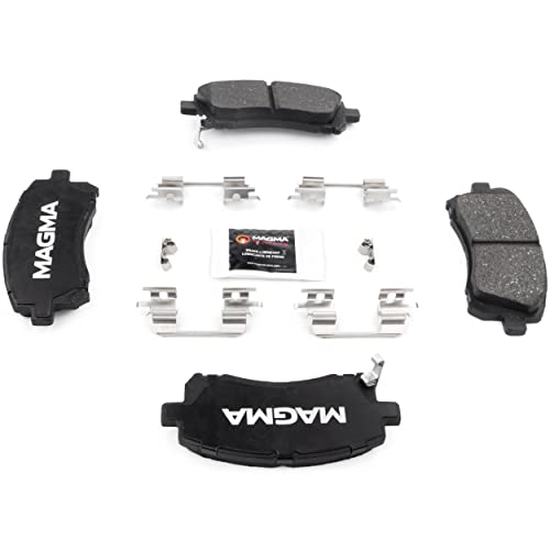 MAGMA Premium PMD721M Semi-Metallic Brake Pads, Front