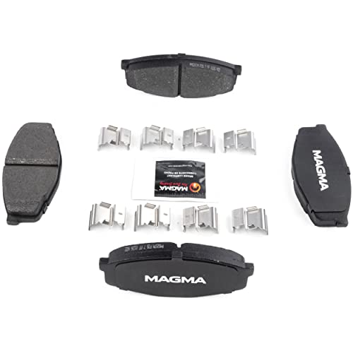 MAGMA Premium PMD207M Semi-Metallic Brake Pads, Front