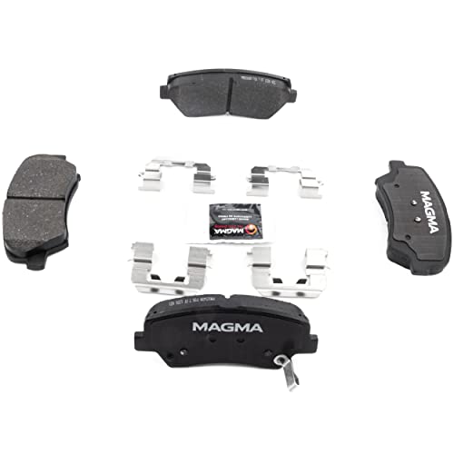 MAGMA Premium PMD1543M Semi-Metallic Brake Pads, Front