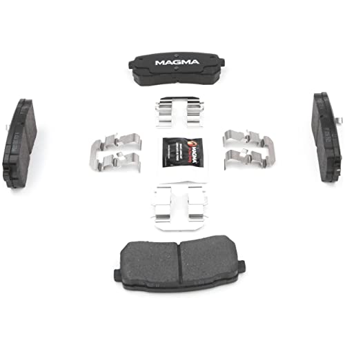 MAGMA Premium PMD1302C Ceramic Brake Pads, Rear