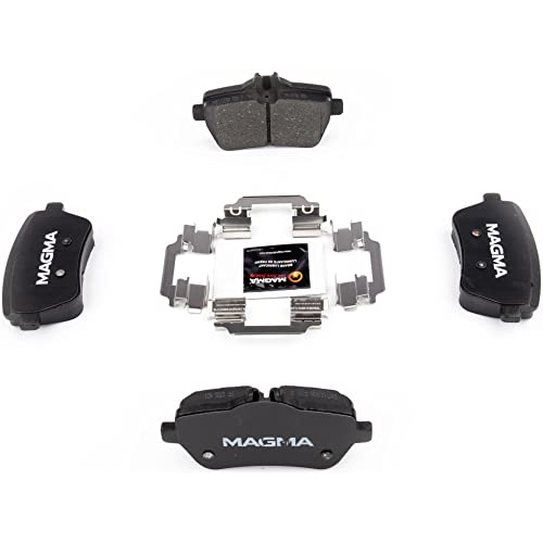 MAGMA Premium PMD1689M Semi-Metallic Brake Pads, Rear
