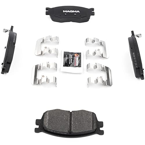MAGMA Premium PMD1156M Semi-Metallic Brake Pads, Front