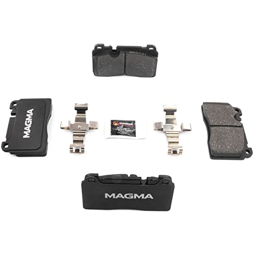 MAGMA Premium PMD1663M Semi-Metallic Brake Pads, Front