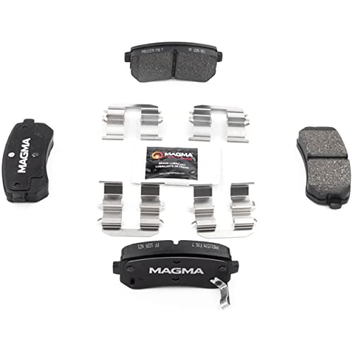 MAGMA Premium PMD1157M Semi-Metallic Brake Pads, Rear