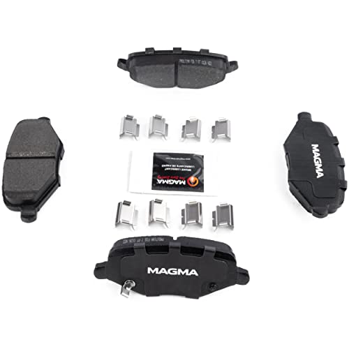 MAGMA Premium PMD1719M Semi-Metallic Brake Pads, Rear