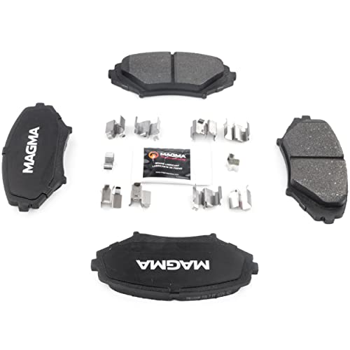 MAGMA Premium PMD1009M Semi-Metallic Brake Pads, Front