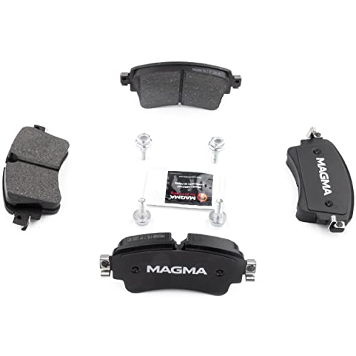 MAGMA Premium PMD1898M Semi-Metallic Brake Pads, Rear